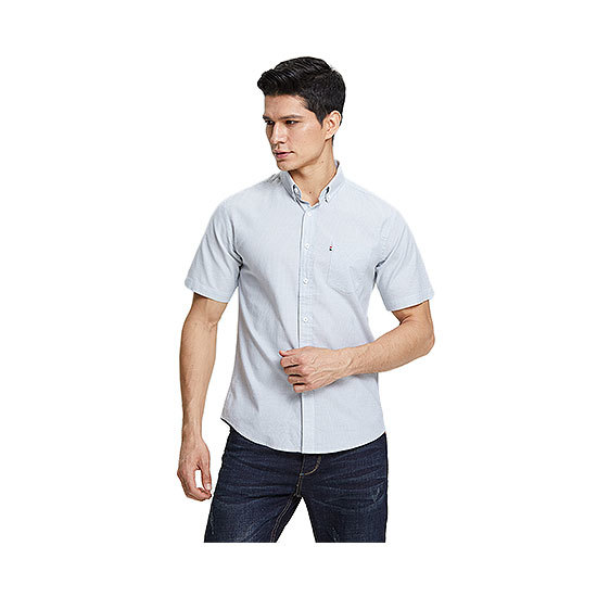 奥格(Augainuk)|男式衬衫,-奥格(Augainuk) 短袖衬衫(纯棉质地,柔软舒适)
