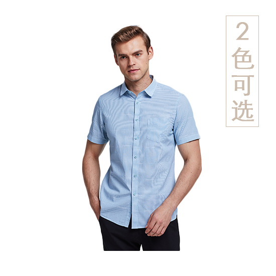 奥格(Augainuk)|男式衬衫,-奥格(Augainuk) 男士新款纯棉短袖衬衫