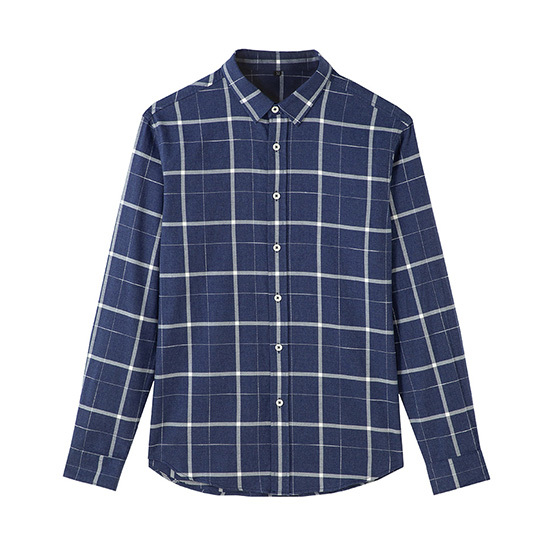 保罗威特(POLO VILLAE)|男式衬衫,-保罗威特(POLO VILLAE) 男士全棉休闲格纹衬衫ADKF128-TG