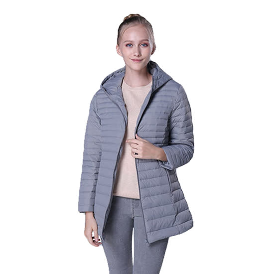 诗梵希(GIVAMCE)|女式外套,-诗梵希(GIVAMCE) 女士连帽中长羽绒服（两色可选）