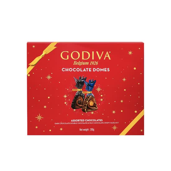 歌帝梵(GODIVA)|巧克力,-歌帝梵 臻粹巧克力制品礼盒精选20颗装 200g单盒装（红色包装款）