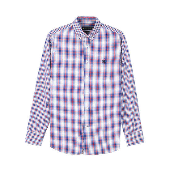 保罗威特(POLO VILLAE)|男式衬衫,-保罗威特（POLO VILLAE）男士时尚细格纹长袖衬衫ADMS702