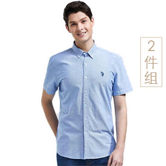 美国马球协会(U.S.POLO ASSN.)|男式衬衫,-美国U.S.POLO ASSN.男士短袖衬衫组