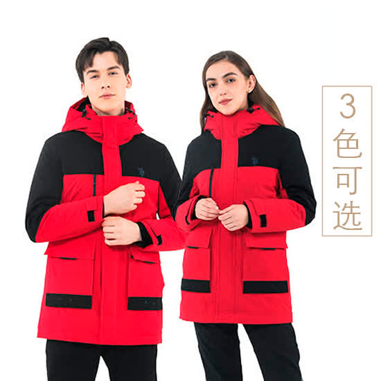 美国马球协会(U.S.POLO ASSN.)|运动装,-美国U.S.POLO ASSN.时尚派克款连帽工装羽绒服